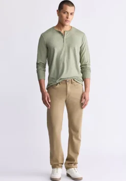 Straight Six Men's Freedom Flex Pants, Dark Beige - BM22939