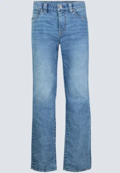 Straight Six Men's Jeans, Contrasted Indigo - BM26028