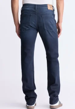 Straight Six Men's Jeans, Dark Antique Blue - BM26013