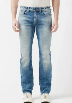 Straight Six Men’s Jeans in Veined and Contrasted - BM22861