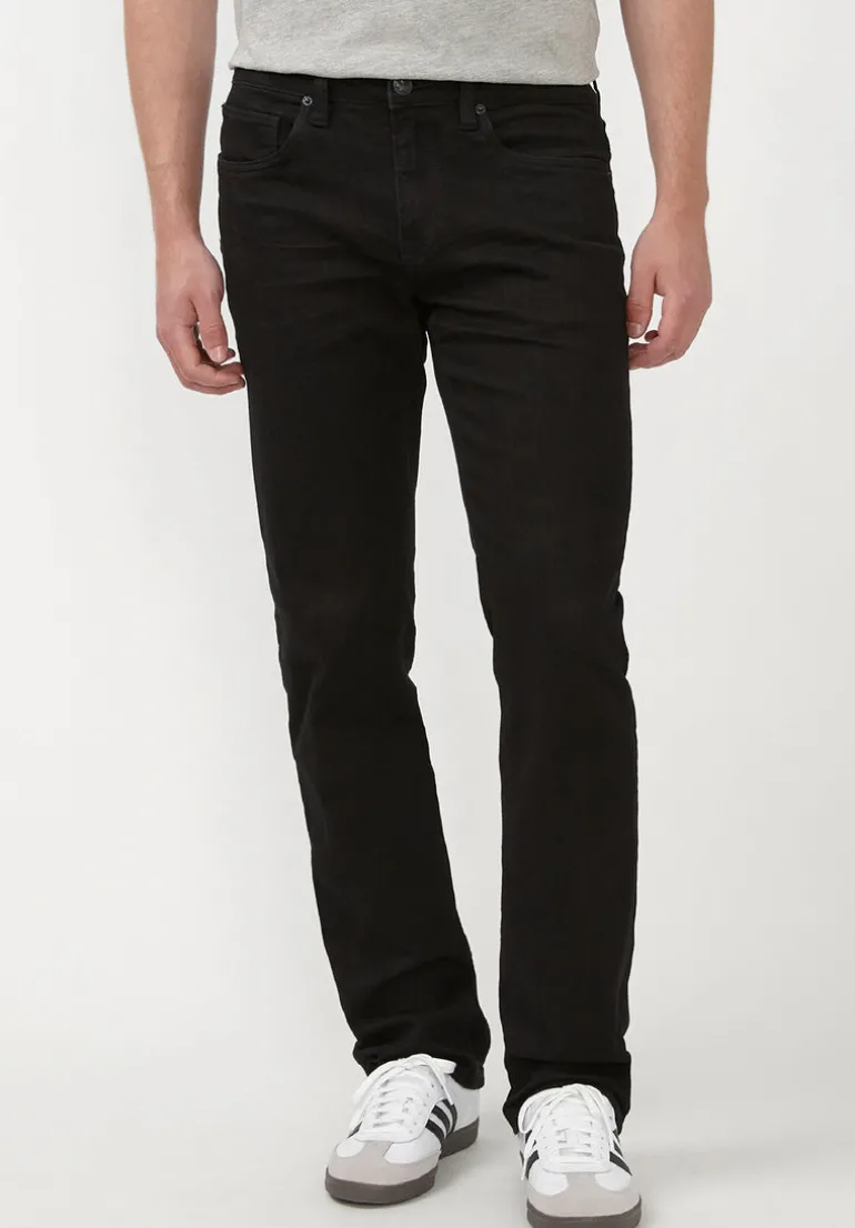 Straight Six Men's Jeans in Crinkled Black - BM22632
