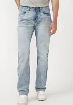 Straight Six Men's Jeans in Crinkled Light Blue - BM22762