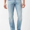 Straight Six Men's Jeans in Sanded Light Blue - BM22862