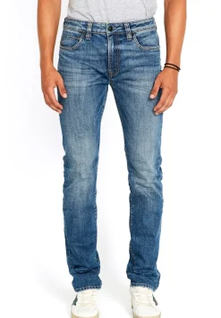Straight Six Men's Jeans in Sanded Blue - BM22607