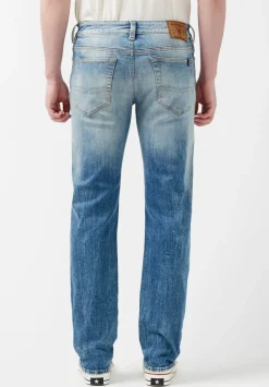 Straight Six Men’s Jeans in Veined and Contrasted - BM22861