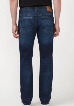 Straight Six Men's Jeans in Authentic and Sanded Blue - BM22601