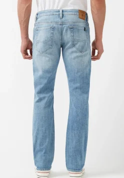 Straight Six Men's Jeans in Sanded Light Blue - BM22862
