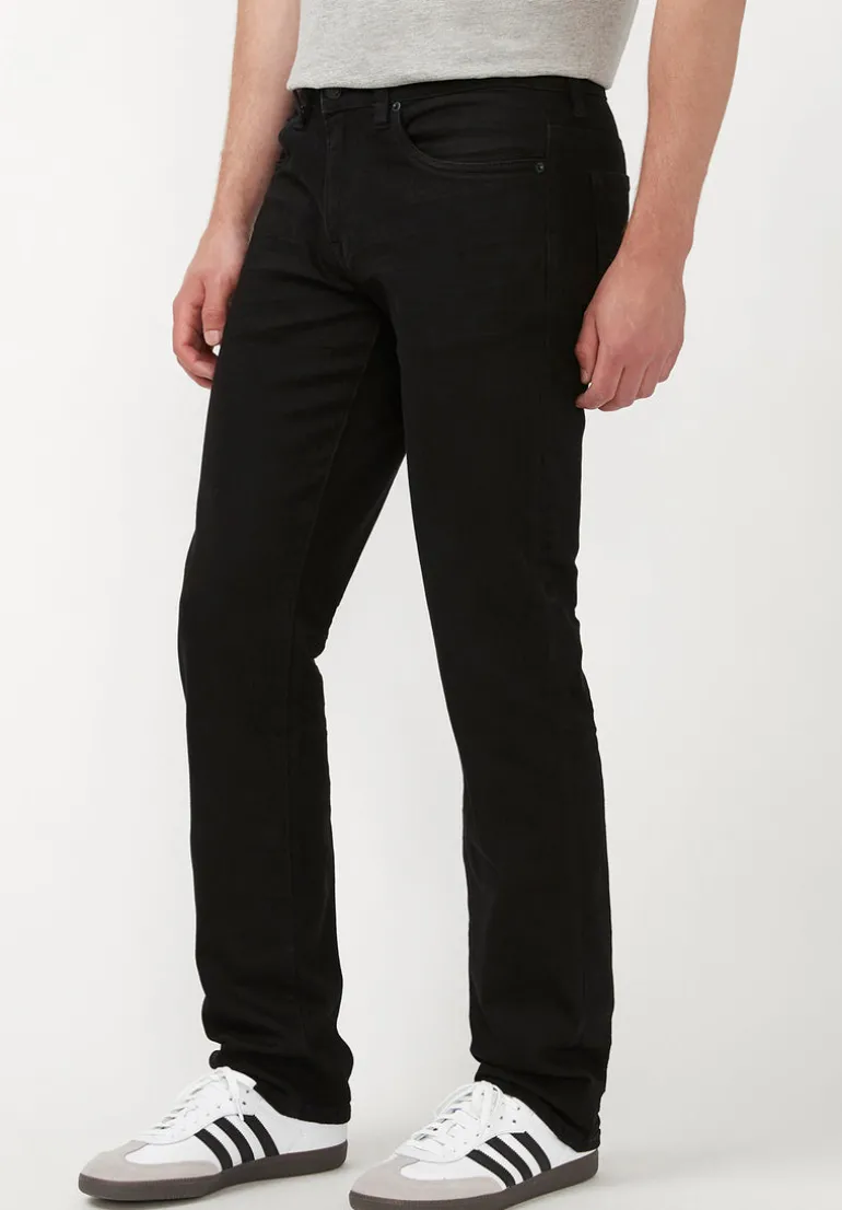 Straight Six Men's Jeans in Crinkled Black - BM22632