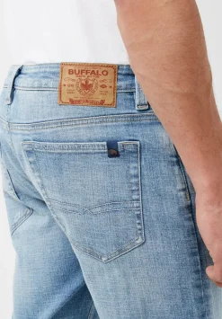 Straight Six Men's Jeans in Sanded Light Blue - BM22862