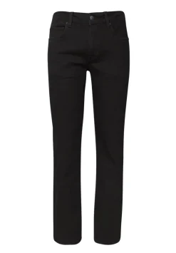 Straight Six Men's Jeans in Crinkled Black - BM22632