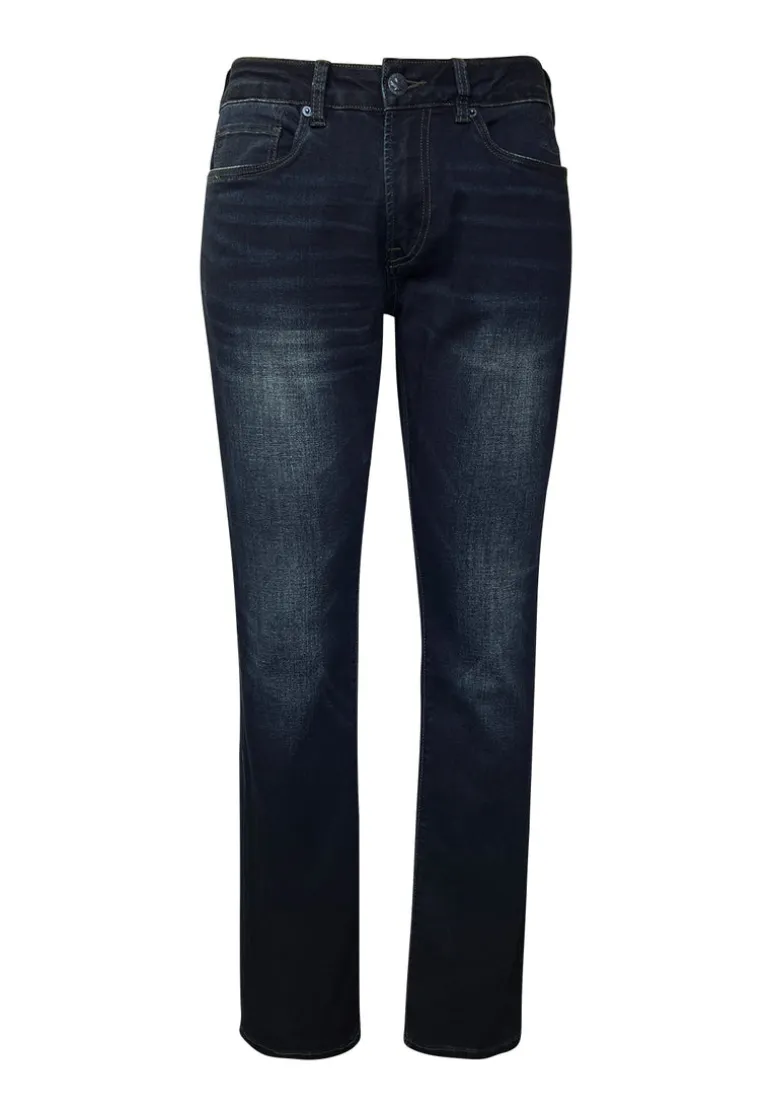Straight Six Men's Jeans in Authentic and Deep Indigo - BM20457