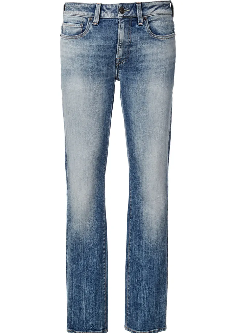 Straight Six Men’s Jeans in Veined and Contrasted - BM22861