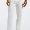 Straight Six Men's Jeans, White - BM26075