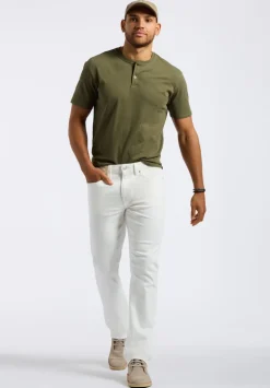 Straight Six Men's Jeans, White - BM26075