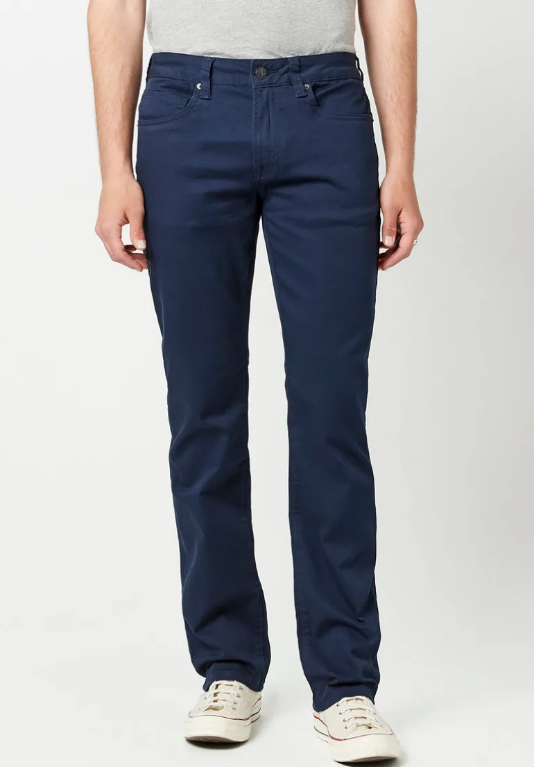 Straight Six Men's Twill Pants in Deep Navy - BM16083