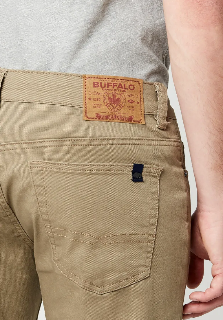 Straight Six Men's Twill Pants in Tan - BM16083