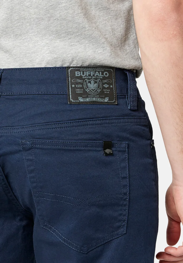 Straight Six Men's Twill Pants in Deep Navy - BM16083