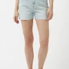 Super High Rise Joanna Bleached Down Shorts - BL15909