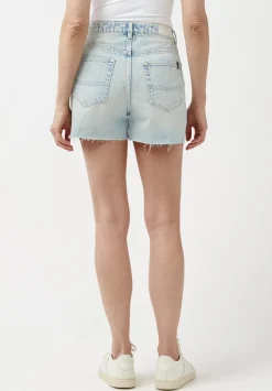 Super High Rise Joanna Bleached Down Shorts - BL15909