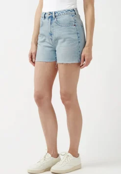 Super High Rise Joanna Bleached Down Shorts - BL15909