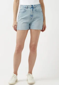 Super High Rise Joanna Bleached Down Shorts - BL15909