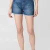 Super High Rise Joanna Contasted Blue Shorts - BL15800