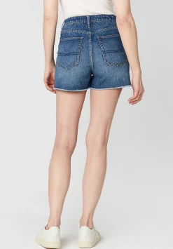 Super High Rise Joanna Contasted Blue Shorts - BL15800