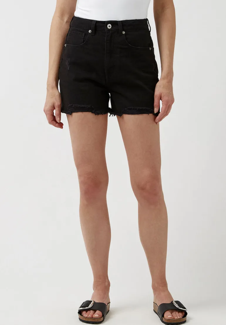 Super High Rise Joanna Frayed Shorts - BL15913
