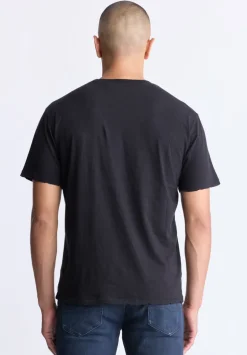 Takuma Men's Graphic Eagle Print T-Shirt, Black - BM24506