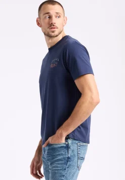 Taneer Men's Graphic T-Shirt with Rum Print, Whale - BM24642