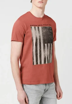 Tarot Greyscale Americana Men's T-Shirt Terracotta - BM23765