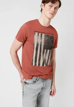 Tarot Greyscale Americana Men's T-Shirt Terracotta - BM23765