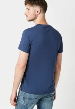 Tarot Greyscale Americana Men's T-Shirt in Navy - BM23765