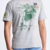 Tasher Men's Graphic Patch T-Shirt, Heather Grey - BM24509
