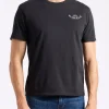 Theels Men's Graphic T-Shirt with Motorcycle Print, Black - BM24639
