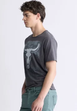 Tilton Men's Short-Sleeve Graphic T-Shirt, Charcoal - BM24473