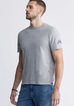 Timmy Men's Back Print T-shirt in Heather Grey - BM24316