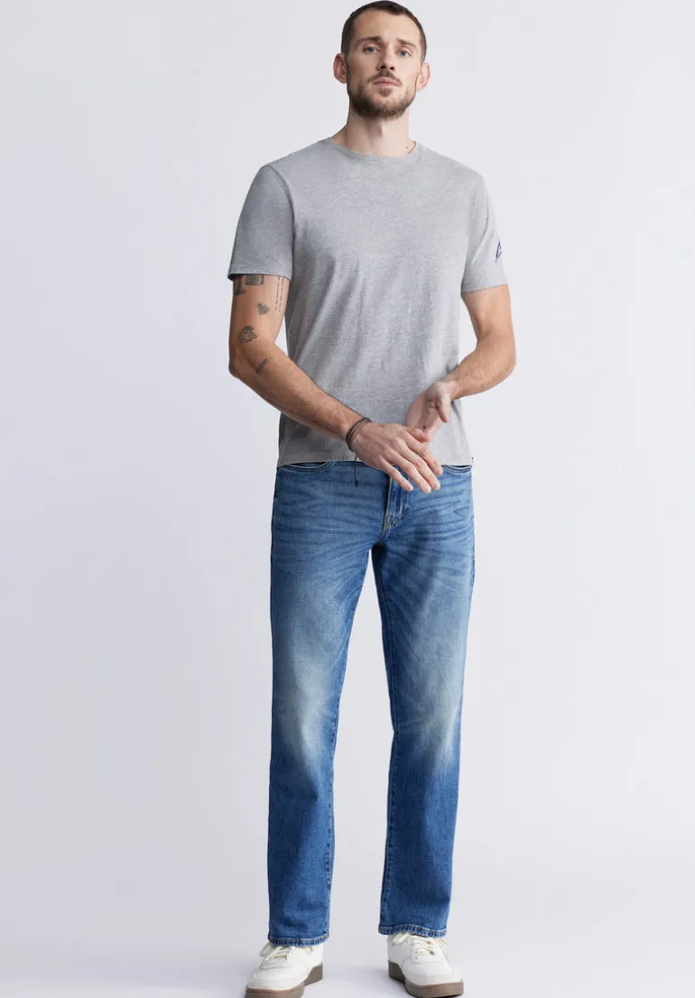 Timmy Men's Back Print T-shirt in Heather Grey - BM24316