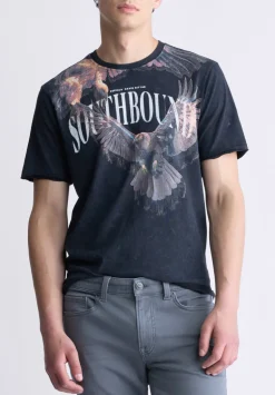 Tizro Men's Short-Sleeve Graphic T-Shirt, Black - BM24476