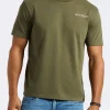 Toftlund Men's Graphic T-Shirt with Bull Skull Print, Fern Green - BM24635