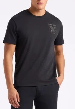 Tonder Men's Graphic T-Shirt with Eagle Print, Black - BM24634
