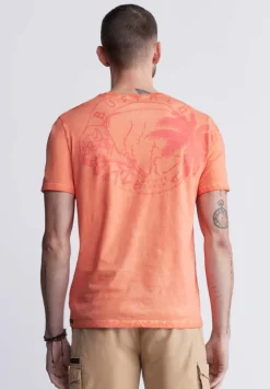 Tundra Men's Short Sleeve Graphic T-shirt, Orange - BM24347