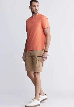Tundra Men's Short Sleeve Graphic T-shirt, Orange - BM24347