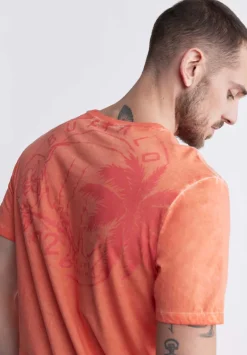 Tundra Men's Short Sleeve Graphic T-shirt, Orange - BM24347