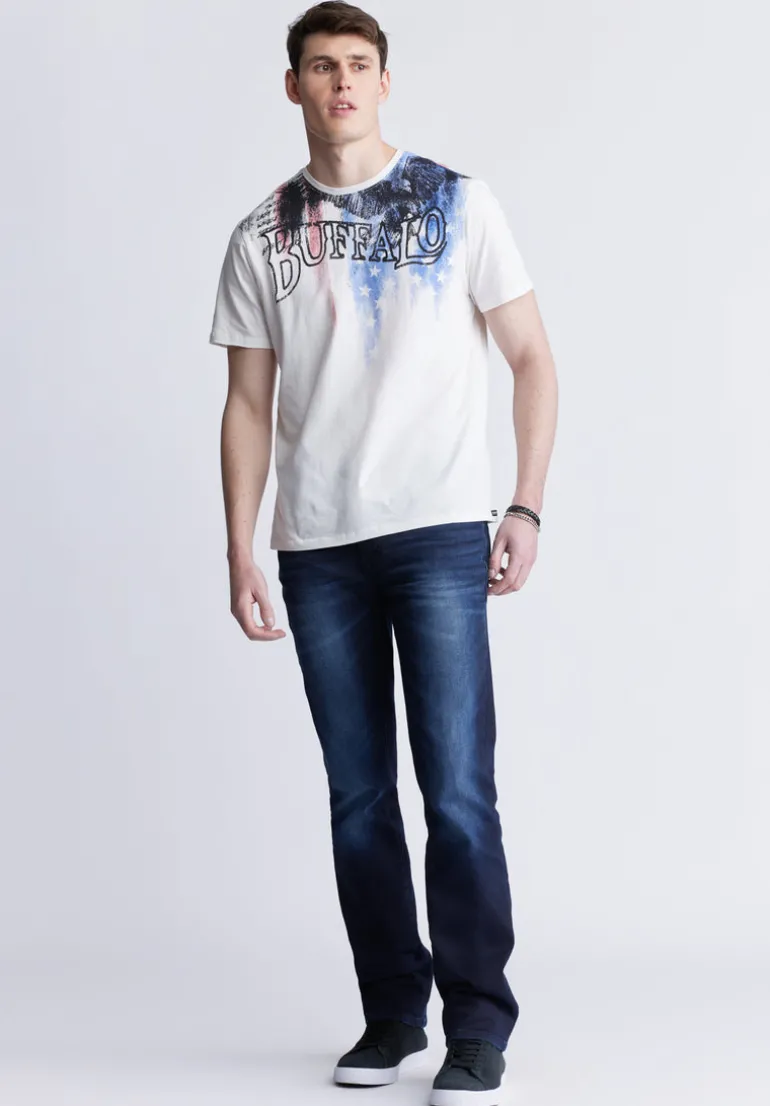 Tyon Men's Short Sleeve Graphic T-shirt, White - BM24352