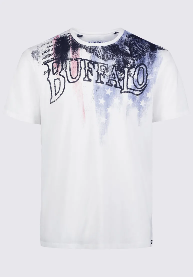 Tyon Men's Short Sleeve Graphic T-shirt, White - BM24352