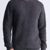 Wonder Men’s Long Sleeve Speckled Knit Sweater, Brown - BM24464