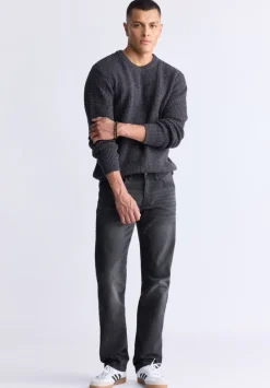 Wonder Men’s Long Sleeve Speckled Knit Sweater, Brown - BM24464