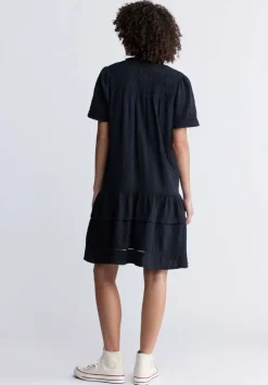 Zinnia Women's Ruffled Dress in Black - WD0033P